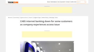 CABS internet banking down for some customers as company ...