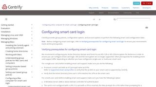 Configuring smart card login - Centrify Product Documentation