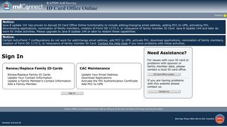 ID Card Office Online - DMDC