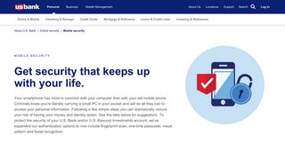 Mobile Security | Online Security | U.S. Bank