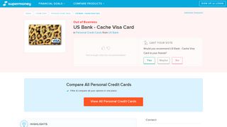 US Bank - Cache Visa Card Reviews - Personal Credit Cards ...