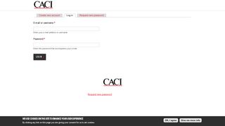 Log in | CACI Support