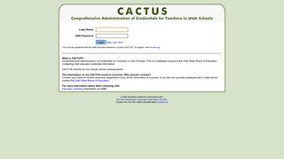 CACTUS - Utah Education Network