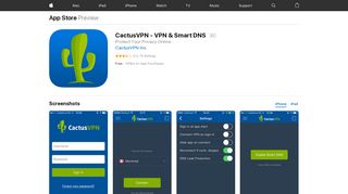 CactusVPN - VPN & Smart DNS on the App Store - iTunes - Apple