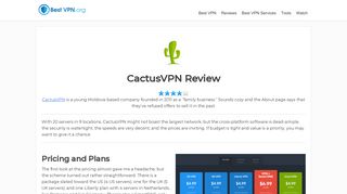 Cactus VPN Review | BestVPN.org