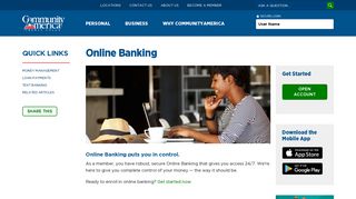 Online Banking Services from CommunityAmerica Credit Union