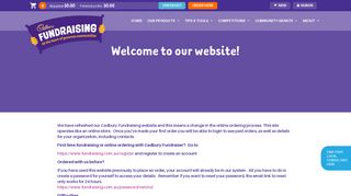 Welcome to our website! | Cadbury Fundraising