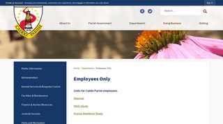 Employees Only | Caddo Parish, LA - Official Website