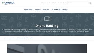 Online Banking - Cadence Bank