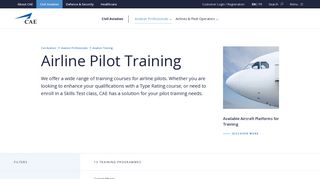 Airline Pilot Training - CAE