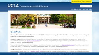 UCLA Center for Accessible Education - Student Portal