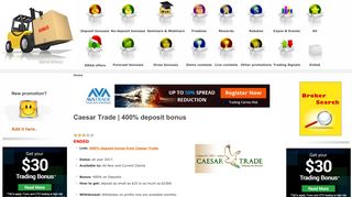 Caesar Trade | 400% deposit bonus - Best Forex Bonus
