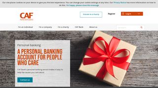 Personal Bank Accounts For People Who Care (CAF Bank)