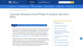 Connect America Fund Phase II Auction (Auction 903) | Federal ...