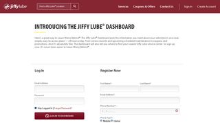 Dashboard Home | Jiffy Lube