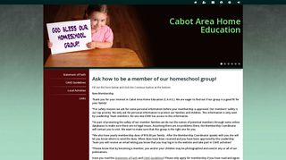 Cabot Area Home Education - Ask how to be a member of our ...