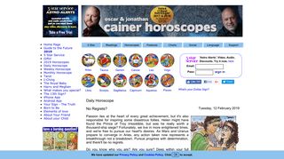 Daily Horoscope - Oscar and Jonathan Cainer Horoscopes