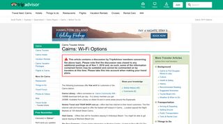 Cairns: Wi-Fi Options - TripAdvisor