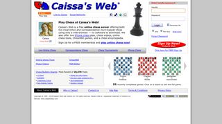 Play Online Chess at Caissa's Web