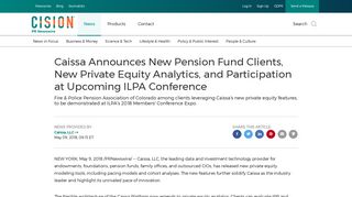 Caissa Announces New Pension Fund Clients, New Private Equity ...