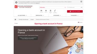 Opening a bank account in France - Ile-de-France ... - Caisse Epargne