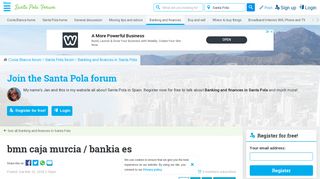 bmn caja murcia / bankia es - Banking and finances in Santa Pola ...