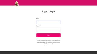Support login | CakeMail