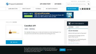 CakeMail API | ProgrammableWeb
