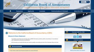 Board of Accountancy - DCA - CA.gov