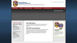 CAL FIRE - Amador El Dorado Sacramento Unit (AEU) Training Bureau