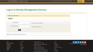 Identity Management Services | Cal Poly Pomona