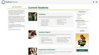 Current Students - Cal Poly Pomona