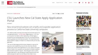 CSU Launches New Cal State Apply Application Portal | CSU