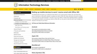 Setting up mobile devices to send / receive email with ... - Cal State LA