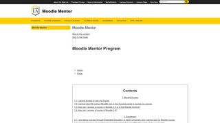Moodle Mentor | Cal State LA