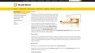 Moodle Mentor | Cal State LA