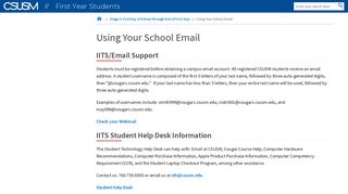 Using Your School Email | CSUSM