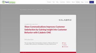 Calabrio ONE Shaw Communications Improves Customer Satisfaction ...