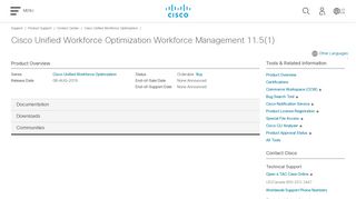 Cisco Unified Workforce Optimization Workforce Management 11.5(1 ...