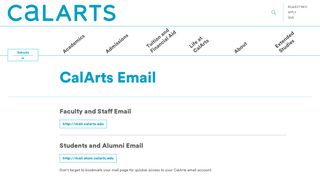 CalArts Email | CalArts