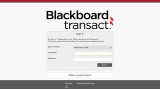 eAccounts Home - Blackboard