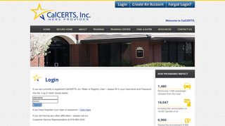 CalCERTS, Inc. » Login