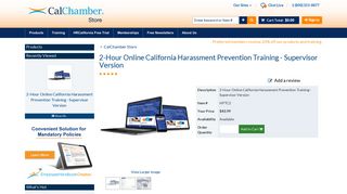 CalChamber Store - Product Details - 2-Hour Online California ...