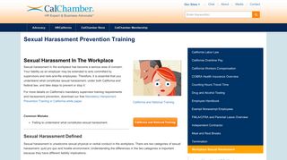 sexual-harassment-training - CalChamber