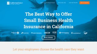 MyCalchoice: Small Business Health Insurance Plans for California
