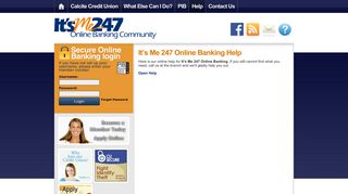 It's Me 247 Online Banking Help | Calcite Credit Union