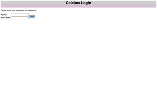 Calcium - Login