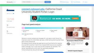 Access connect.calcoast.edu. California Coast University Student ...