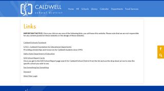 Links - Caldwell School District