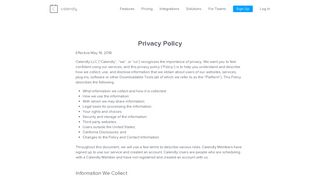 Calendly - Privacy Policy